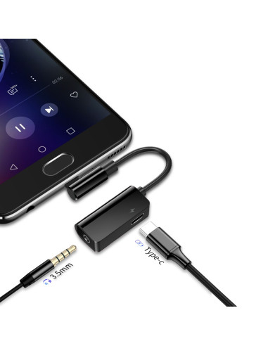 Adaptador BASEUS L45 Tipo-C + Jack