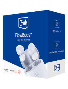 Auricular Bluetooth 3MK FlowBuds Branco