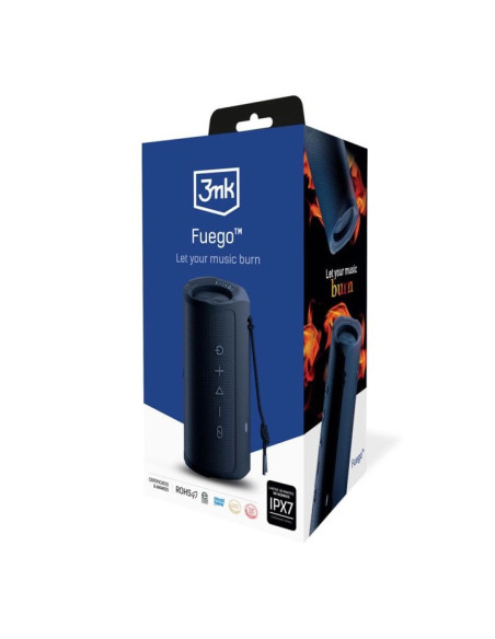 3MK Coluna Bluetooth FUEGO Preta